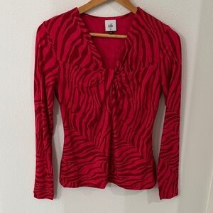 Cabi Zebra Print Women's Top